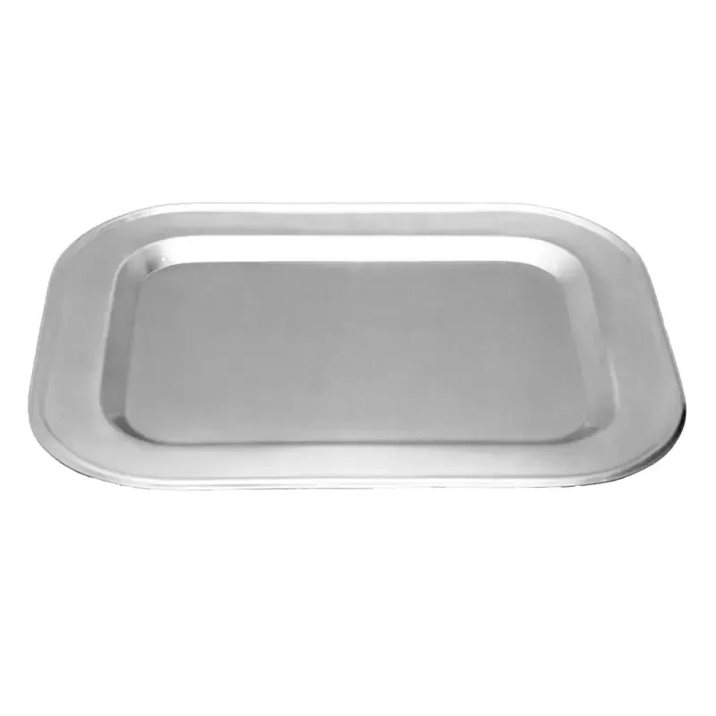 Silver Rectangle Serving Tray