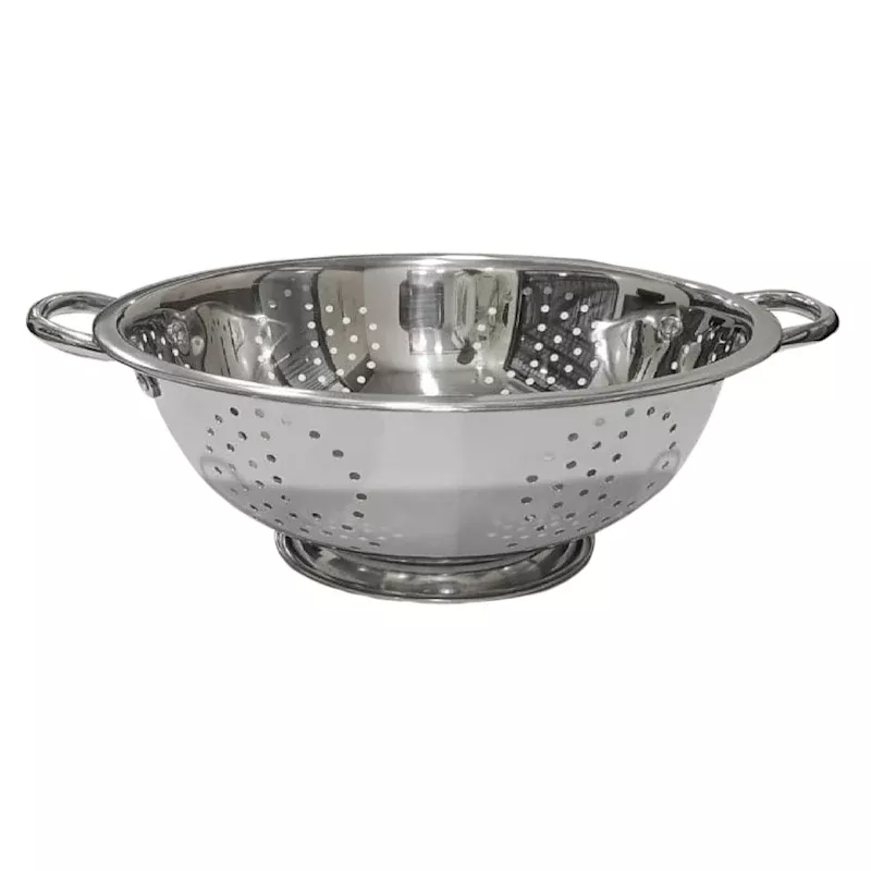 Silver Stainless Steel Colander, 5qt