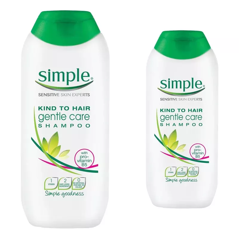 Simple Kind To Hair Gentle Care Shampoo 200ml Twin Pack
