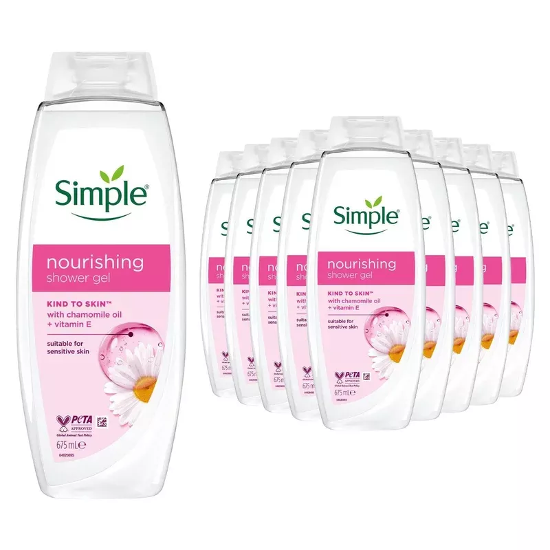 Simple Nourishing Shower Cream 675ml Multipack