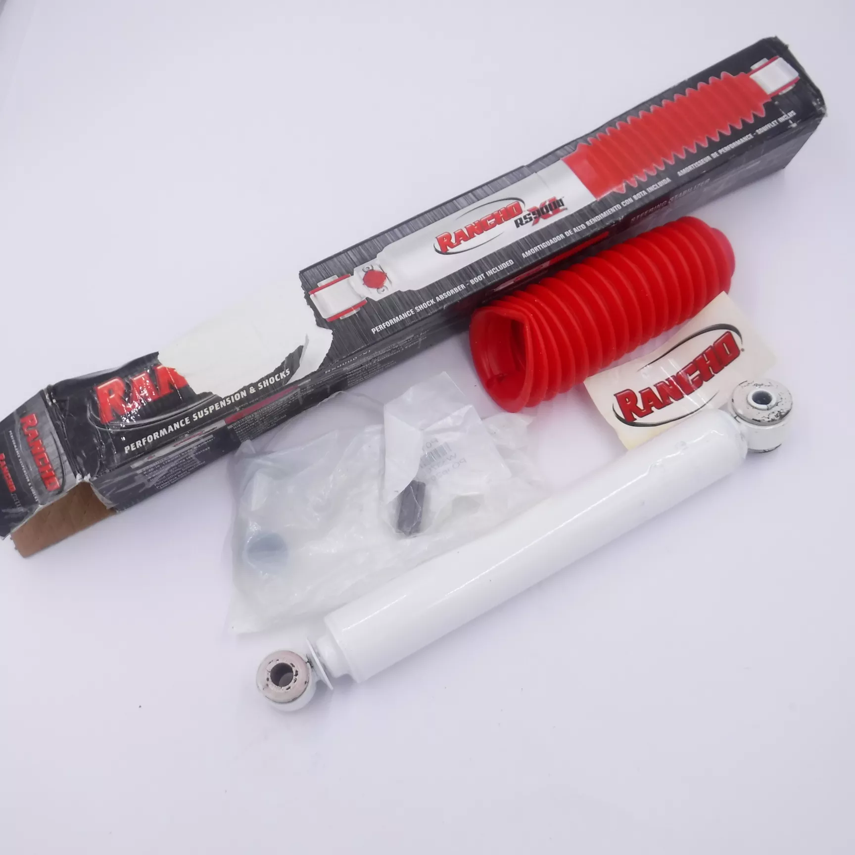 Single Rancho RS5410 Front Steering Stabilizer for 1999-2004 Ford F-250 SD