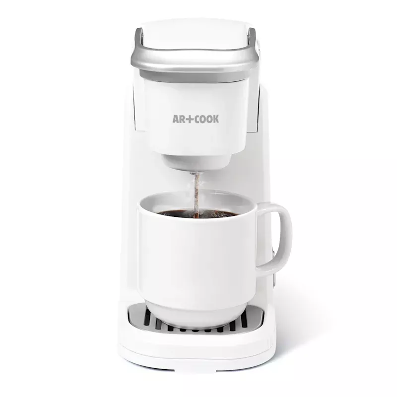 Single Serve White Coffee Maker, 10oz