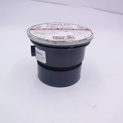 Sioux Chief 4″ Solvent Weld PVC Round On-Grade Adjustable Cleanout See Descr