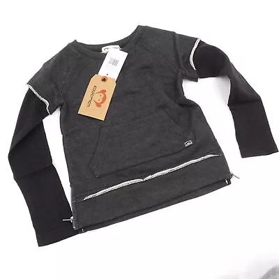Size 4T Appaman Freestyle Long Sleeve Charcoal heather Shirt