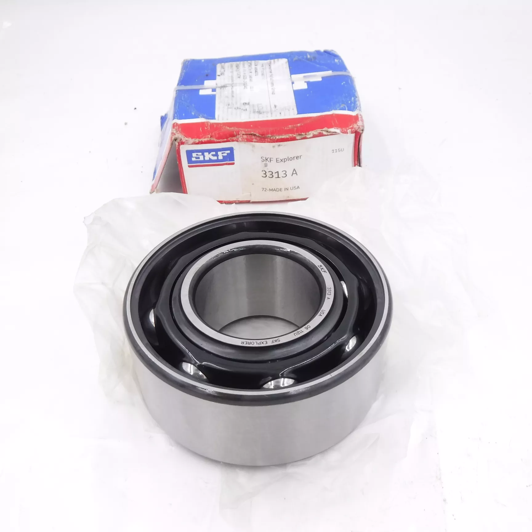 SKF Double Row Explorer Cylindrical Bore Angular Contact Ball Bearing 3313 A