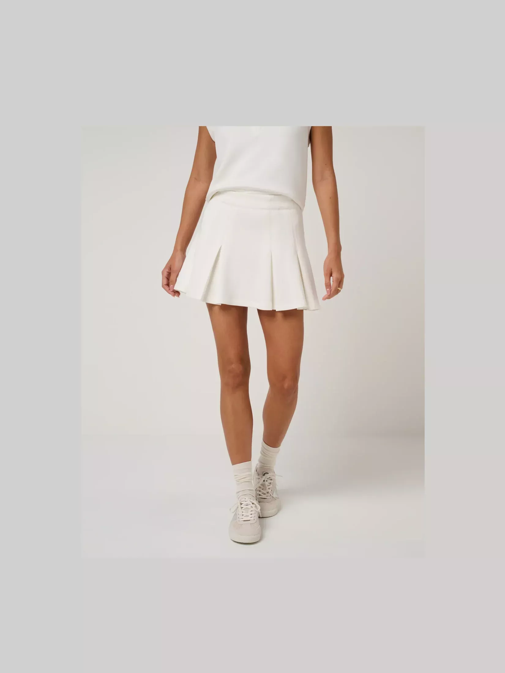 Skyloft Soft Pleated Skort - Snow White