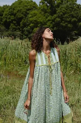 (Small) Daughters of India Aahna Maxi Dress Cardamom