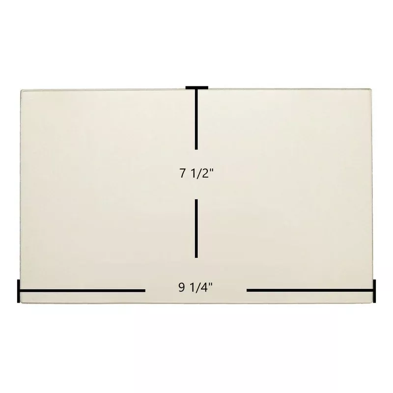 Small Grizzly Ceramic Glass Panel High-Temp Replacement for Wood Stoves (9 1/4″ x 7 1/2″) | Part #10529