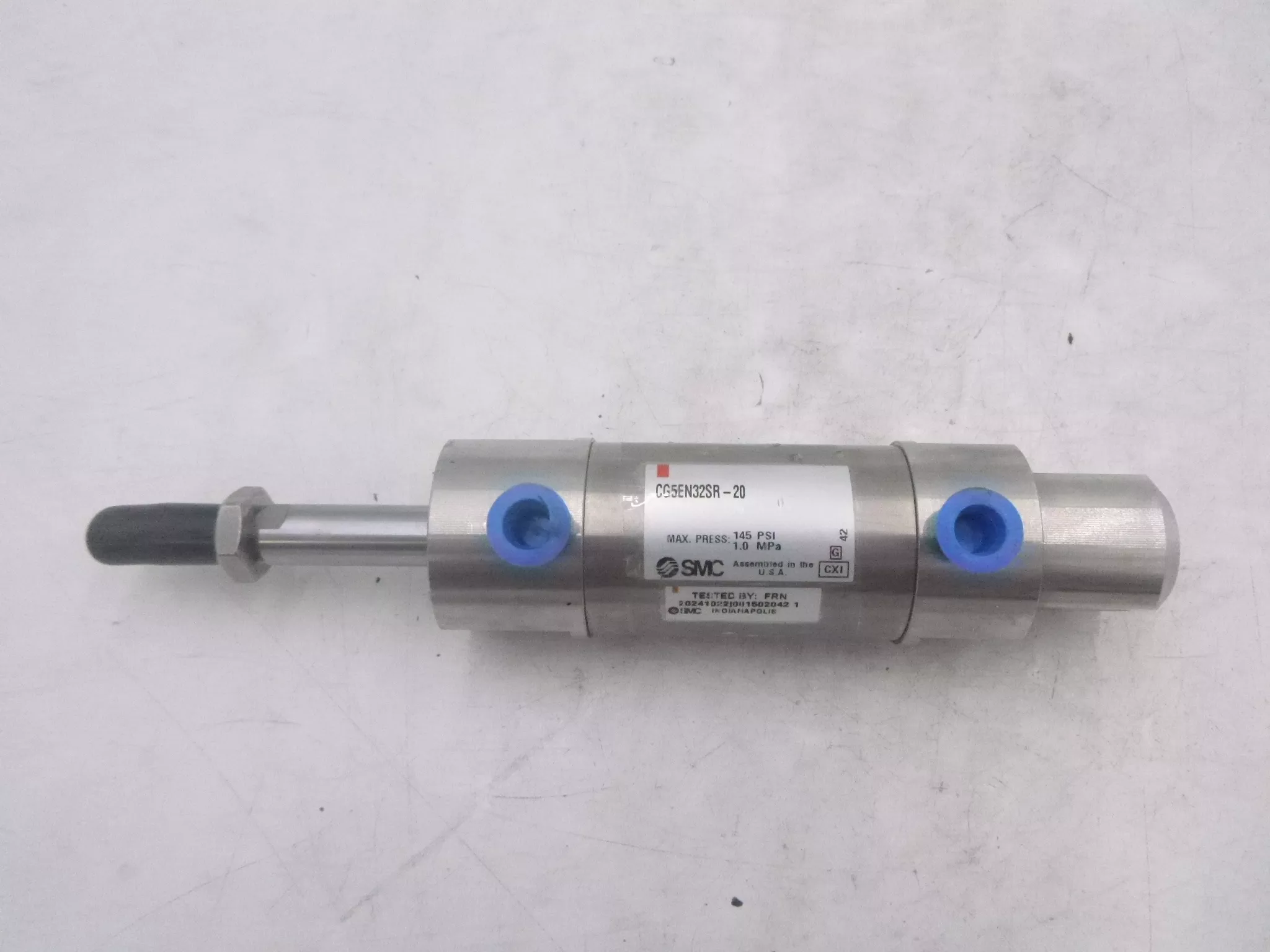 SMC CG5EN32SR-20 Stainless Steel Air Cylinder 145PSI 1.0MPa