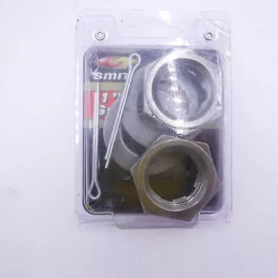 Smith 11065A 1″-4 Axle Spindle Nut Set 2 Nuts, 2 Washers, 2 Cotter Pins