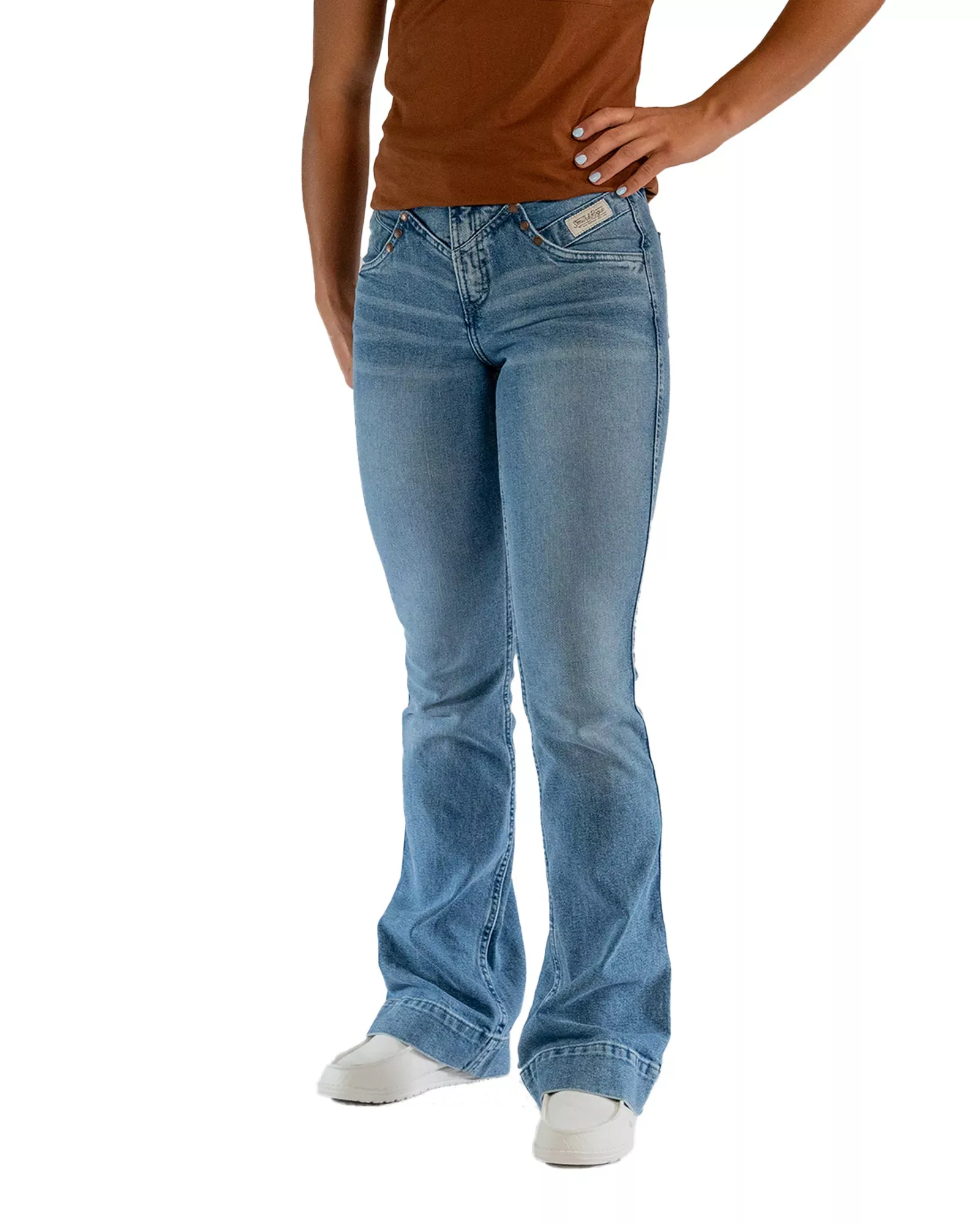 Smith + Rogue Women's No. 77 Rodeo Boot Cut Jeans