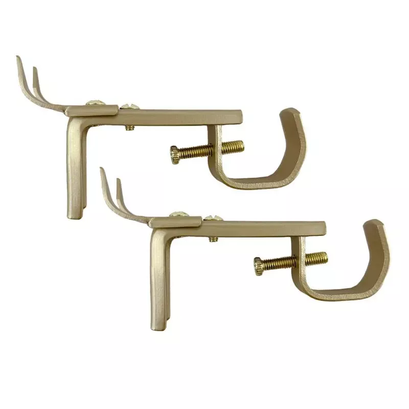 Snugset Set of 2 Brass Adjustable Brackets