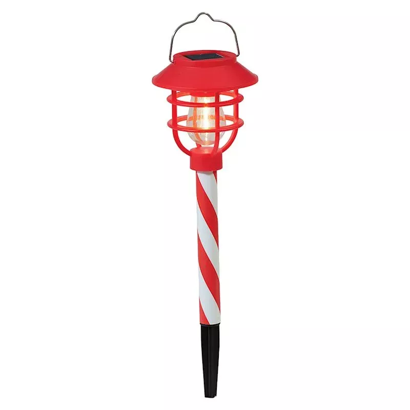 Solar Christmas Cage Stake Light, 14.8"