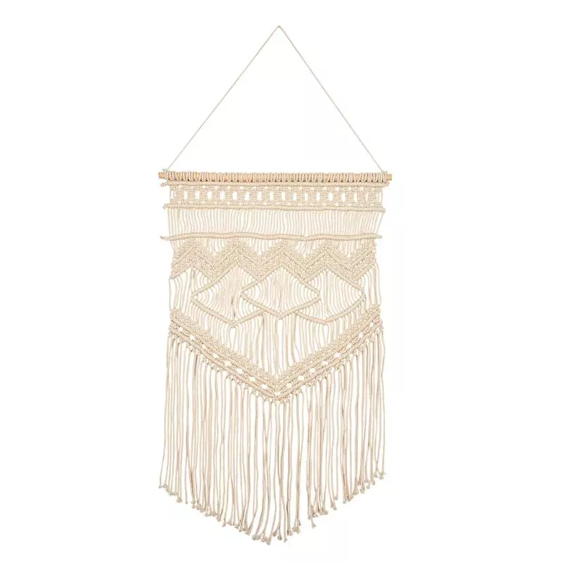 Soul Searcher Cream Macrame Wall Decor, 20x30