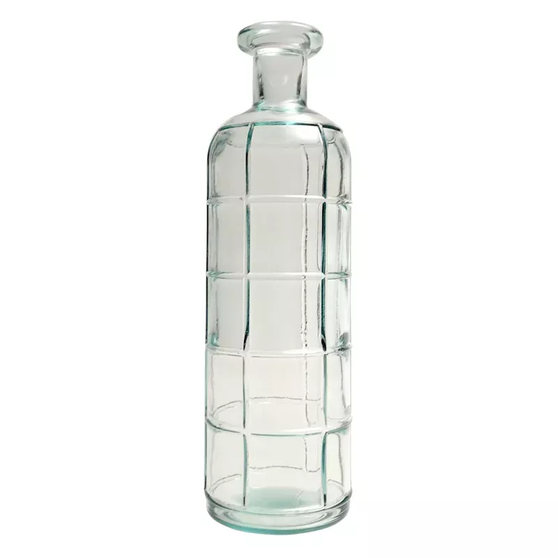 Spanish Glass Grafic Vase, 13"