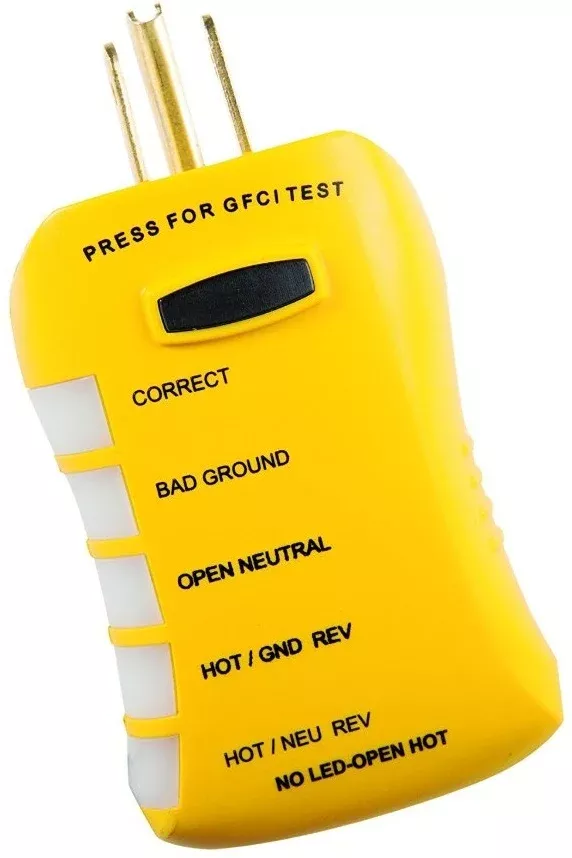 Sperry Instruments HGT6520 Stop Shock II GFCI Outlet Circuit Analyzer Tester