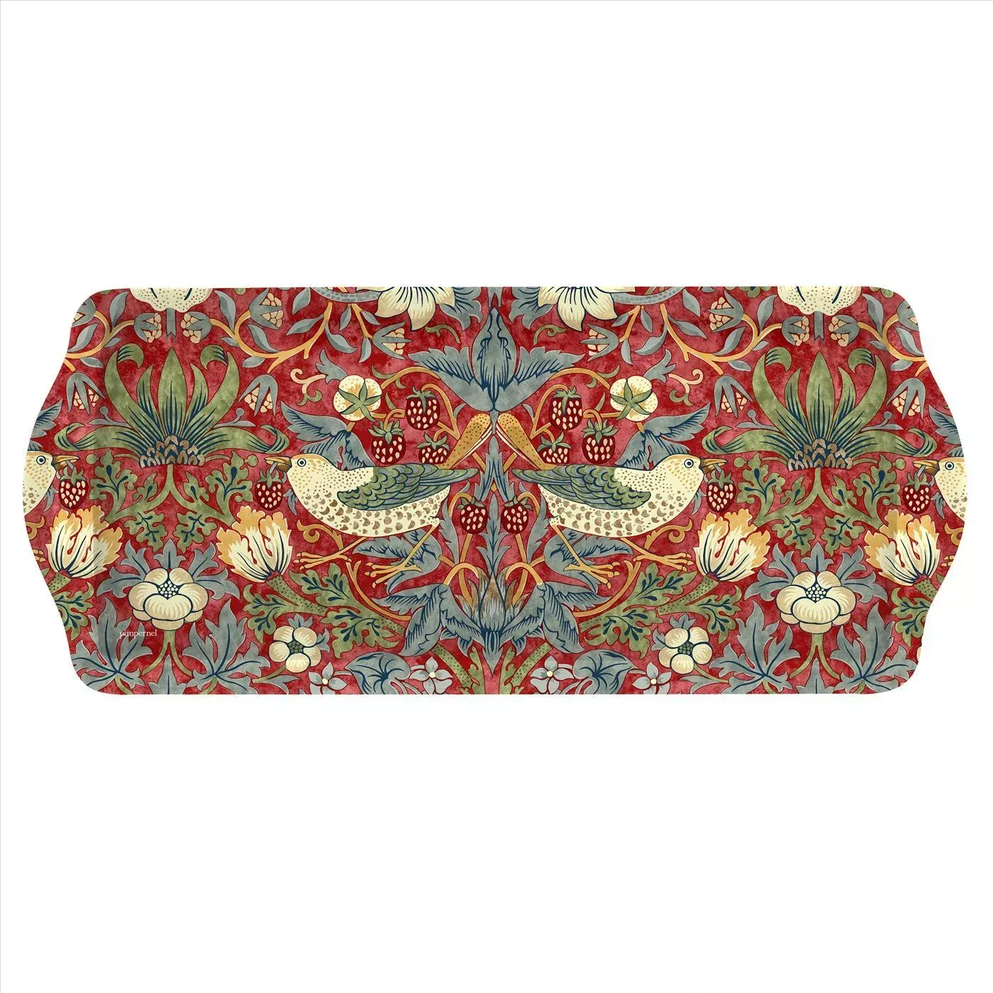 Spode - Strawberry Thief Red Melamine Sandwich Tray