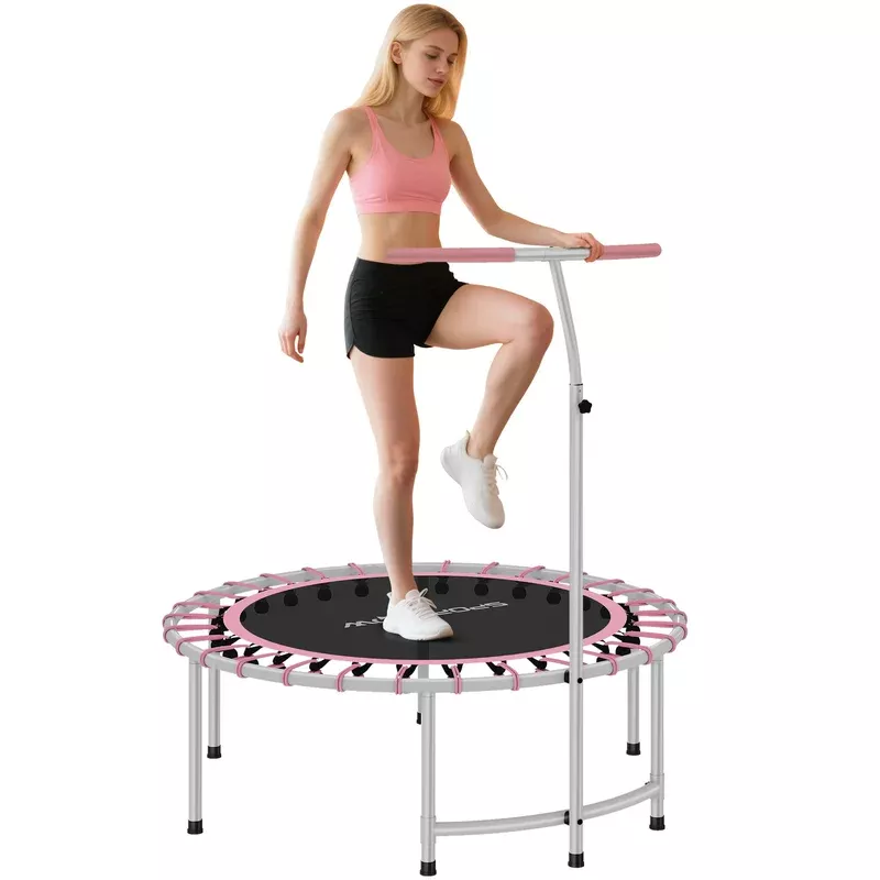 SPORTNOW 40″ Fitness Trampoline With 5-level Adjustable Handle