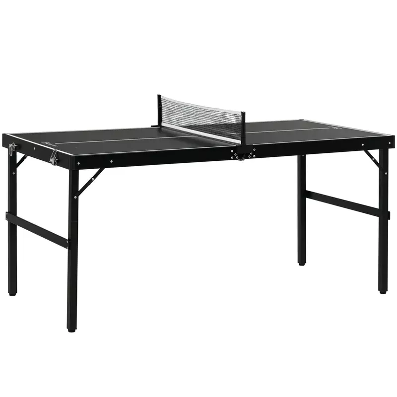SPORTNOW 5ft Mini Table Tennis Table Folding Ping Pong Table