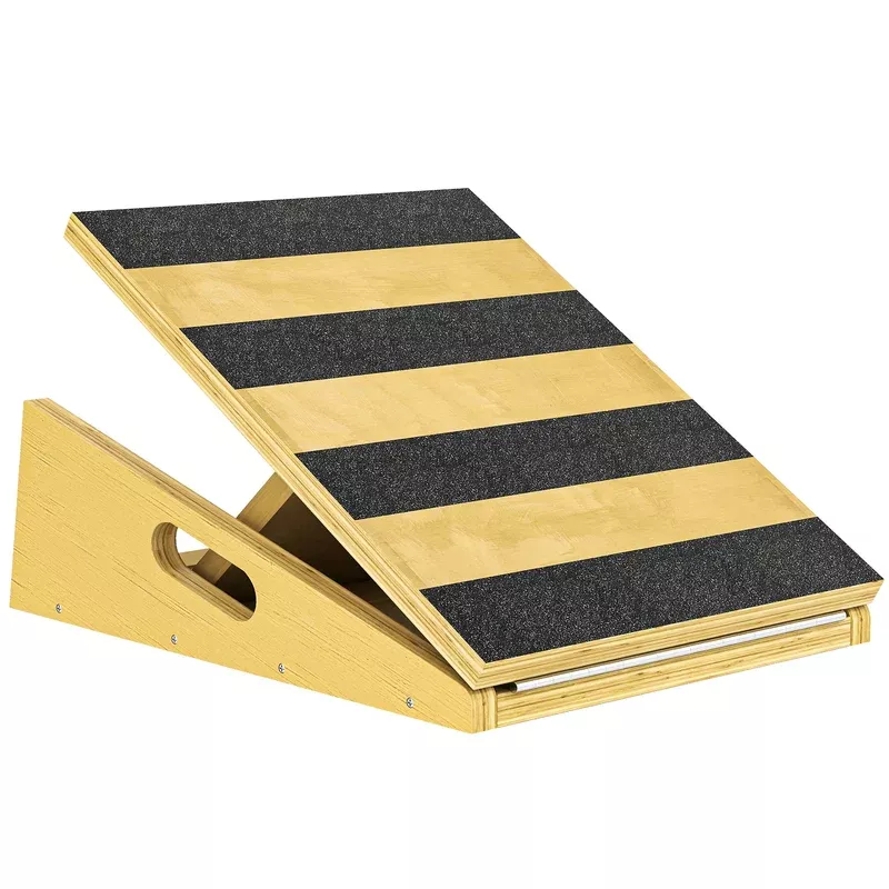 SPORTNOW Portable Slant Board Calf Stretcher With 4 Angles