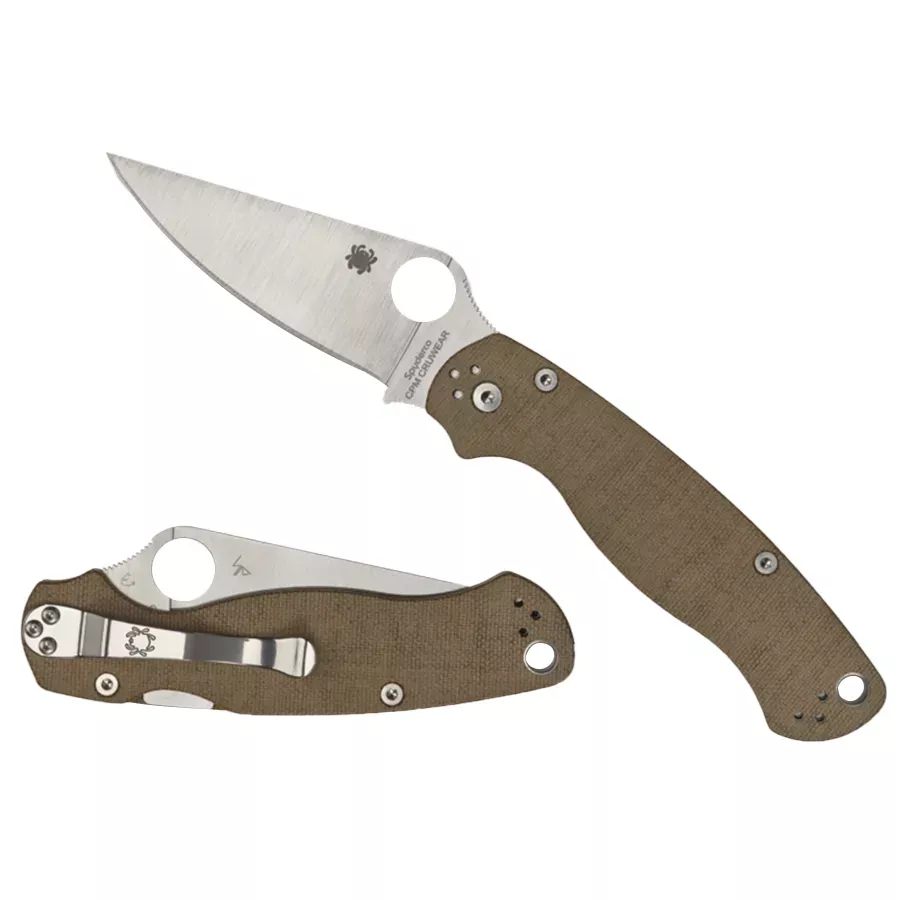 Spyderco PARA MILITARY™ 2 CPM Folding Knife - Brown Canvas Micarta