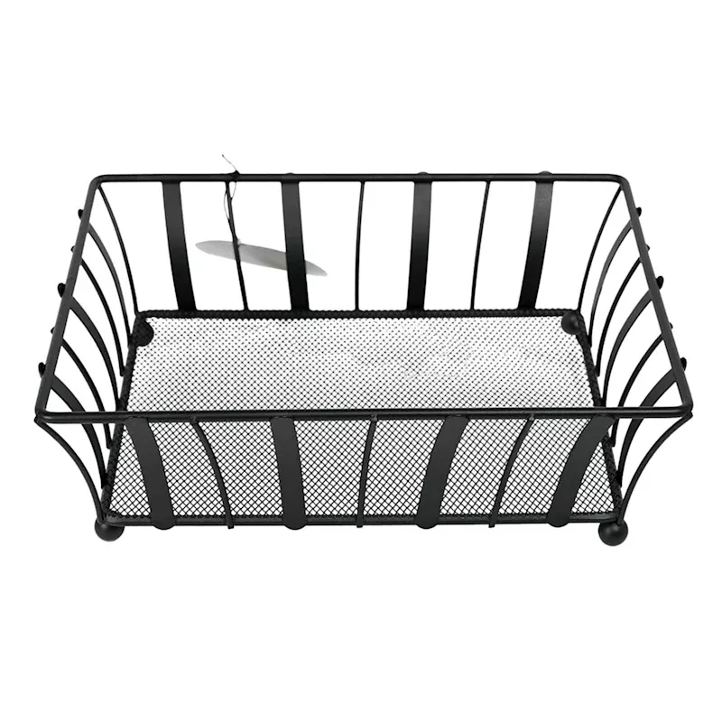 Square Black Fruit Basket