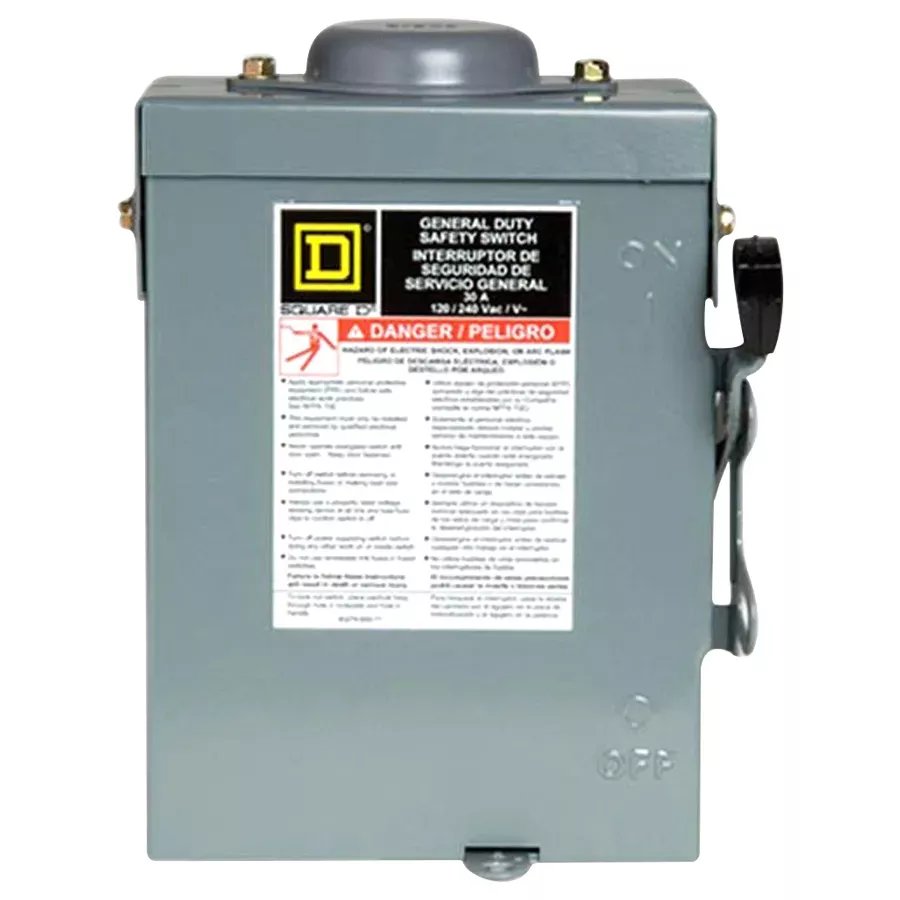 Square D Outdoor General Duty Safety Switch - 30 Amp