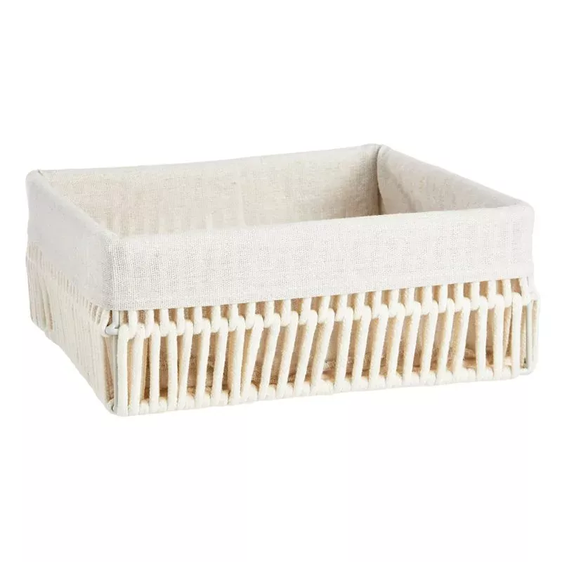 Square Poly Rope Storage Basket, Large