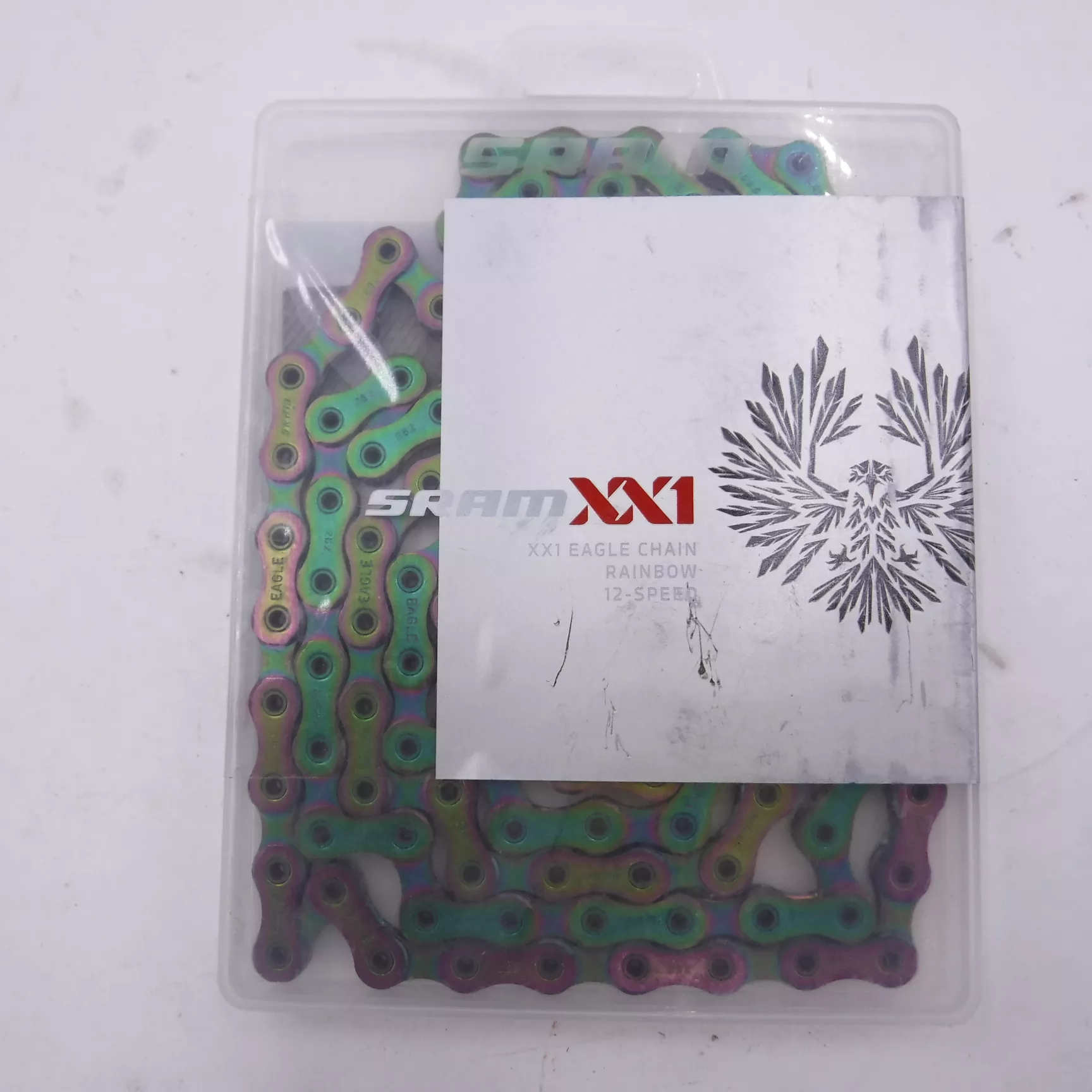 Sram XX1 Eagle Rainbow Chain 12 Speed 126 Links Hollow Pin Rivets