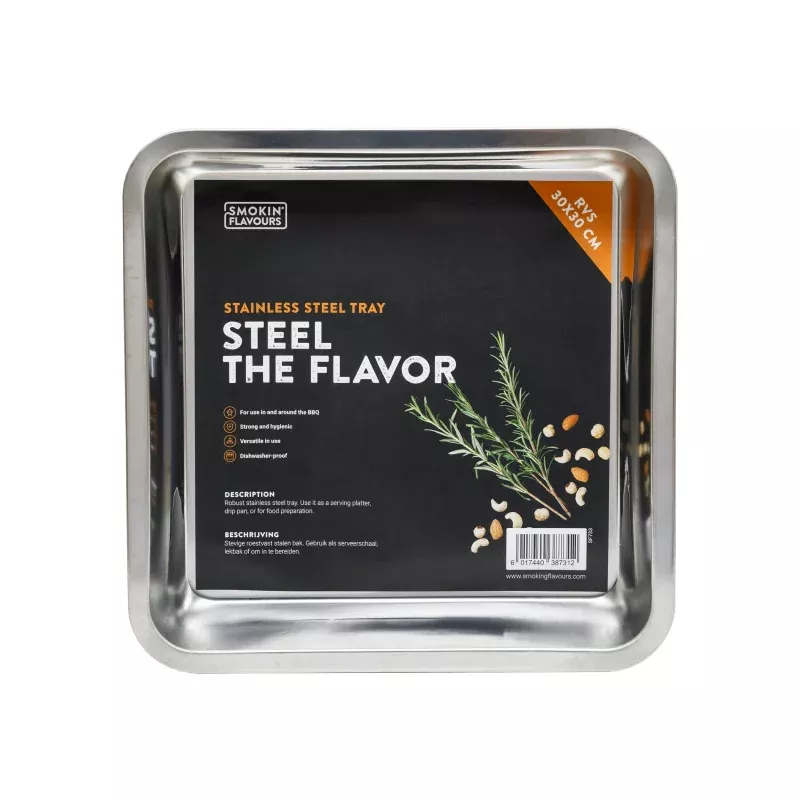 Stainless steel tray – RVS drippan vierkant