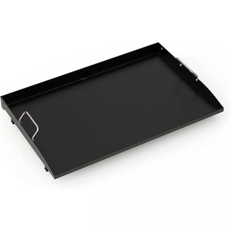 Stanbroil 28 Inch Flat Top Griddle Replacement Top for Blackstone 28 2-Burner Gas Grill Cooking Station, Ceramic Coated Steel Griddle Top Replacement with Rear Grease System, Black