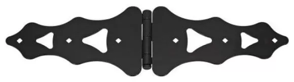 Stanley 179192 Ornamental Strap Hinge, 10", Black