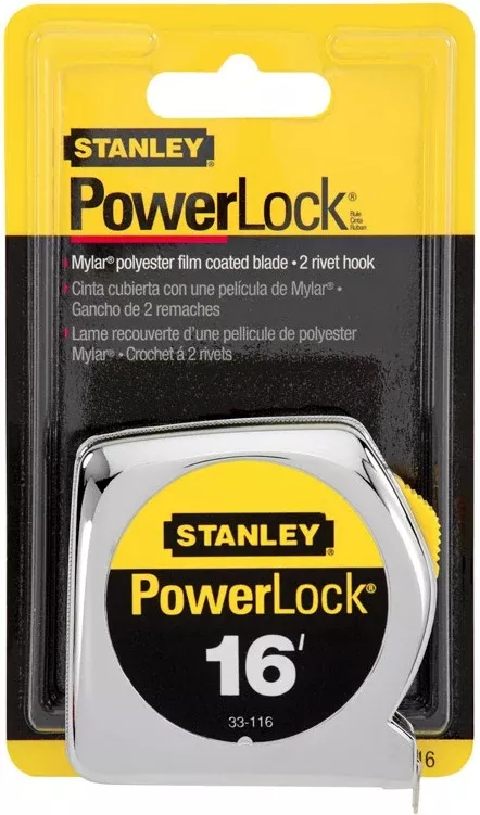 Stanley 33-116 Powerlock Tape Rule, 3/4" x 16'