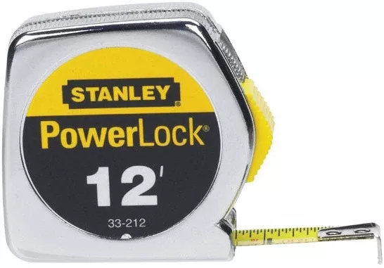 Stanley 33-212 Powerlock Tape Rule With Stud Marking, 1/2" x 12'