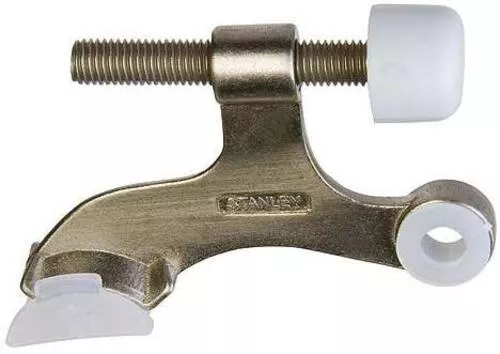 Stanley Hinge Pin Doorstop, Satin Nickel