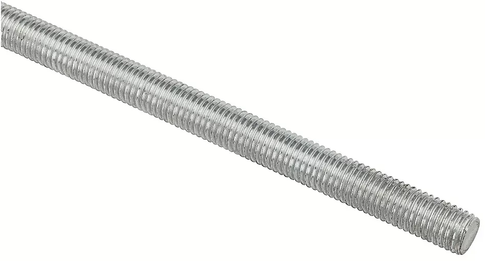 Stanley N338-186 Threaded Steel Rod, 12 mmx 1 mm, Zinc Plated