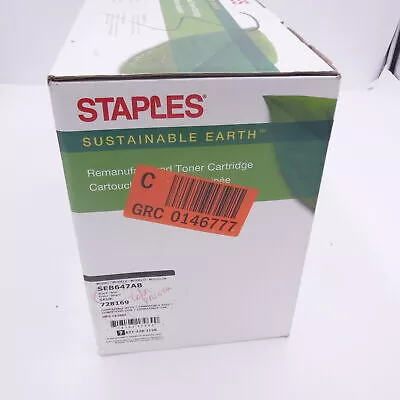 Staples Black Toner Cartridge SEB647AB 728169 Compatible With HP CE260A SEALED