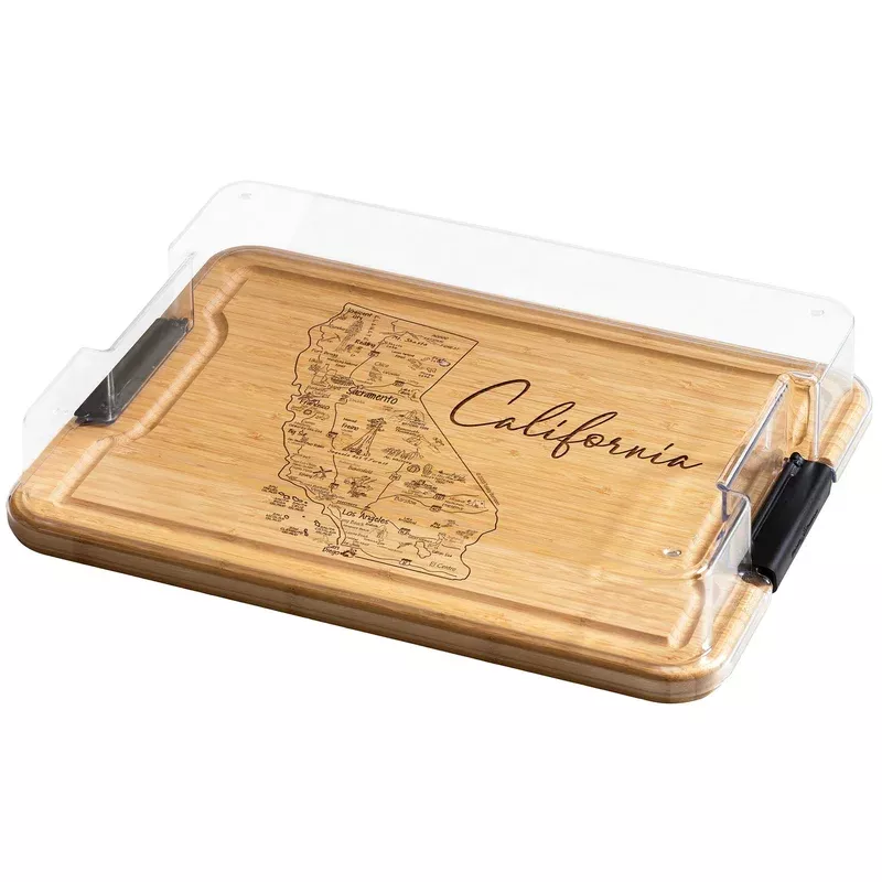 State Flip Serve & Store Charcuterie Board with Locking Lid