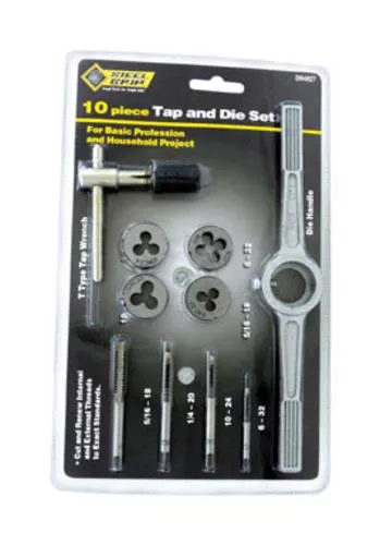 Steelgrip DR4827SAE Tap And Die Set, 10 Piece