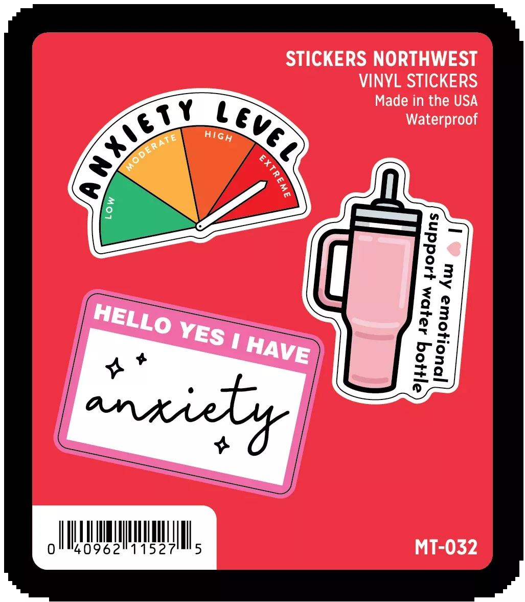 Stickers Northwest - Anxiety Mini Sticker Trio