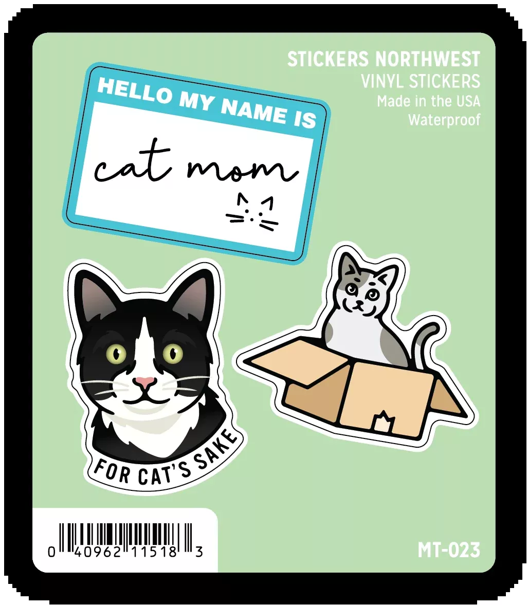Stickers Northwest - Cat Mom Mini Sticker Trio