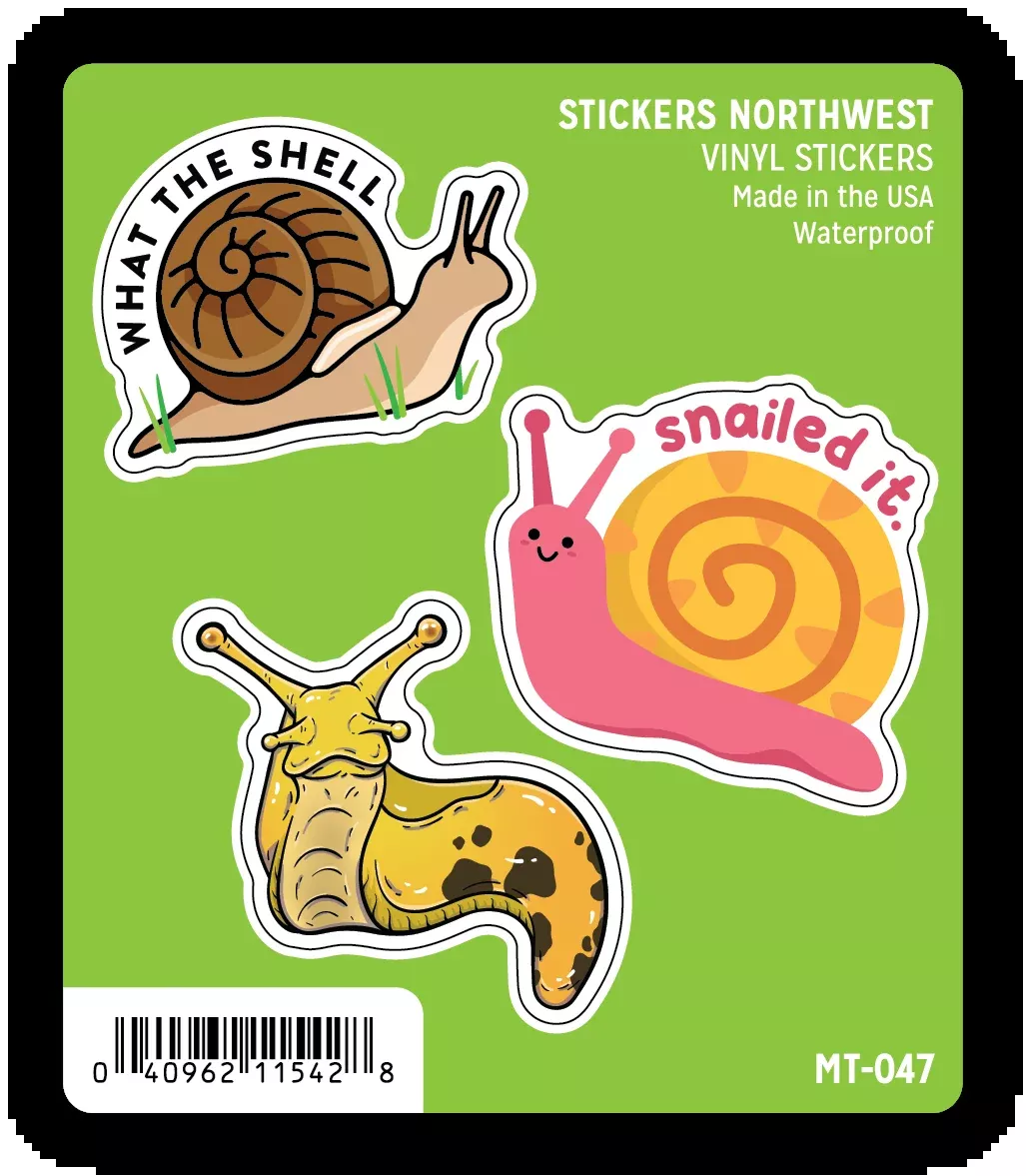Stickers Northwest - Gastropod Mini Sticker Trio