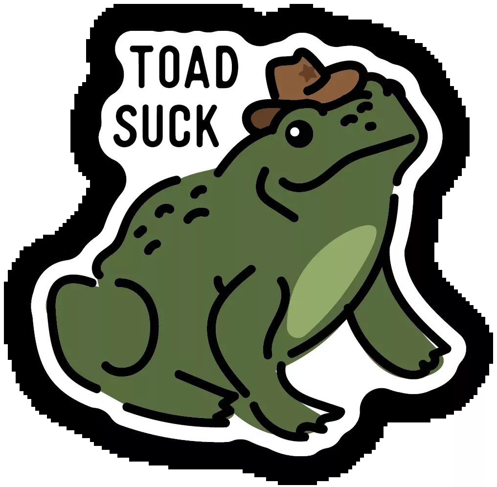 Stickers Northwest - Howdy Toad Suck Sticker