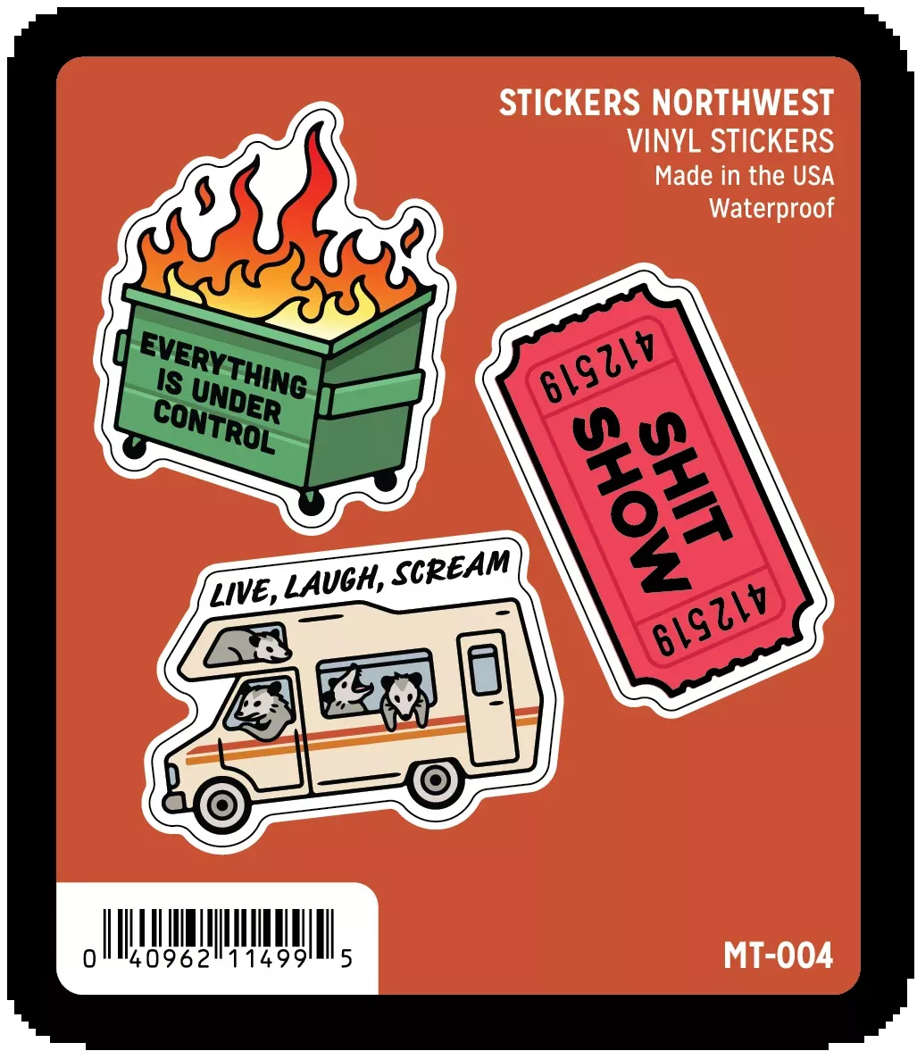 Stickers Northwest - Snarky Icon Mini Sticker Trio