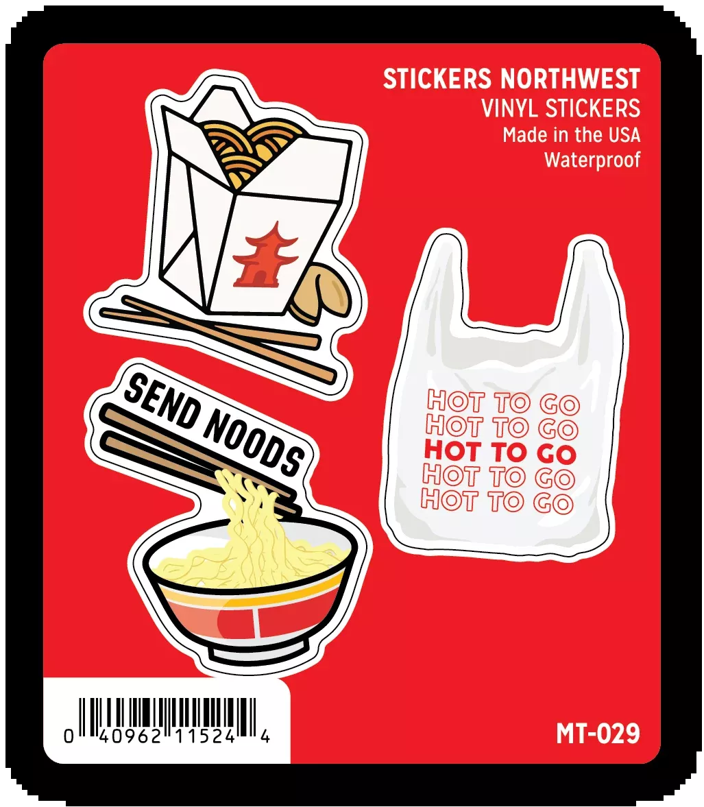 Stickers Northwest - Takeout Mini Sticker Trio