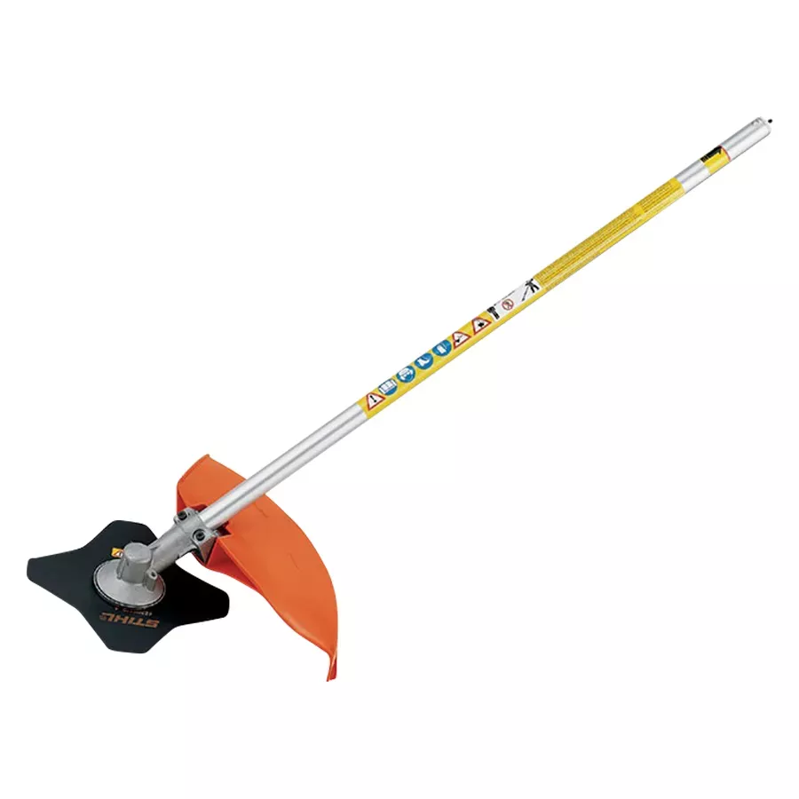STIHL Kombi System FS-KM Brushcutter with 4 Tooth Grass Blade Attachment