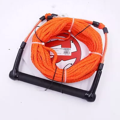 Straight Line Elevate Deep V Combo Waterski Rope w/3 Section Mainline Orange