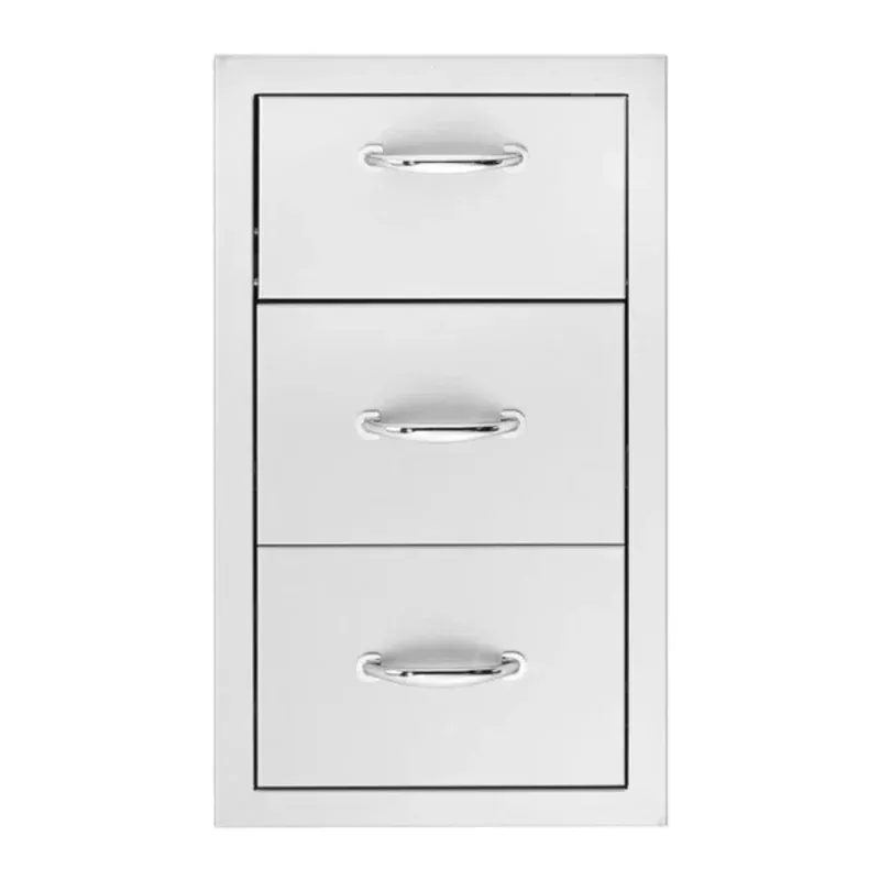 Summerset 17 Vertical 2-Drawer & Paper Towel Holder Combo