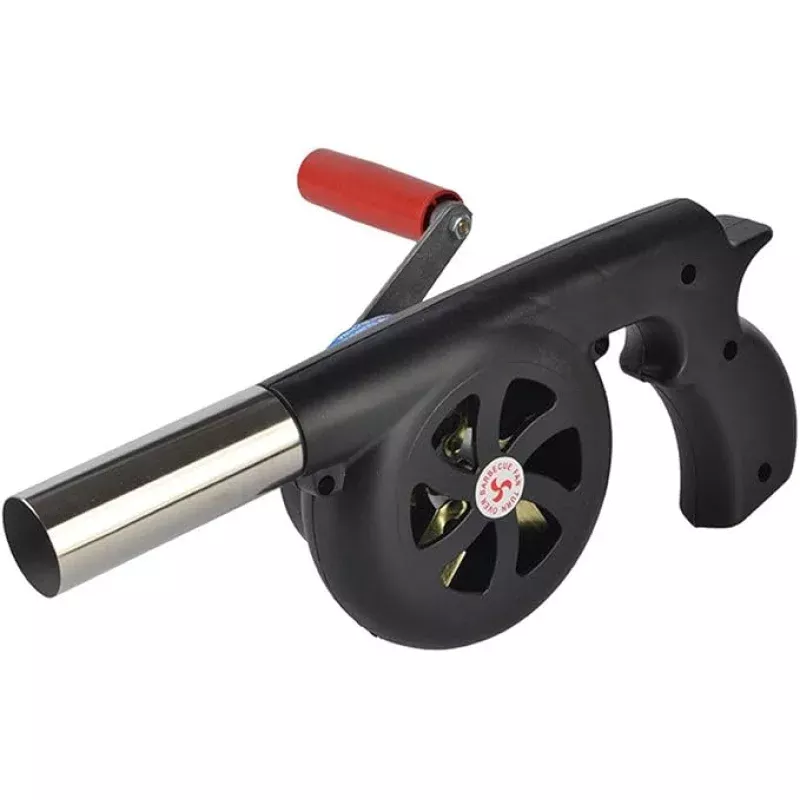 Sunglow Outdoor Cooking BBQ Fan Air BlowerHand Crank Blowers Barbecue Fire Bellows for Picnic Camping Stove Accessories