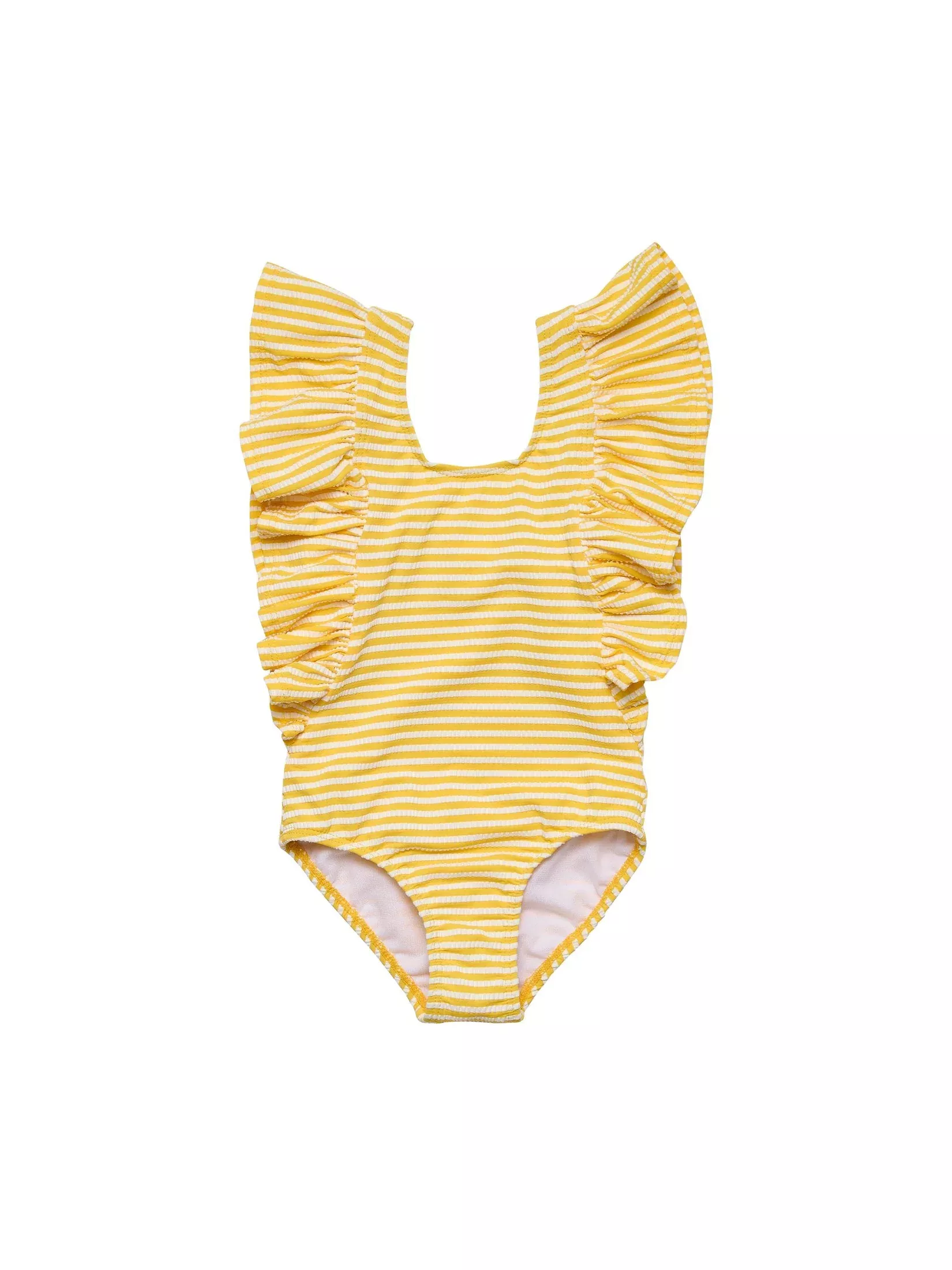 Sunshine Stripe Wide Frill Swimsuit